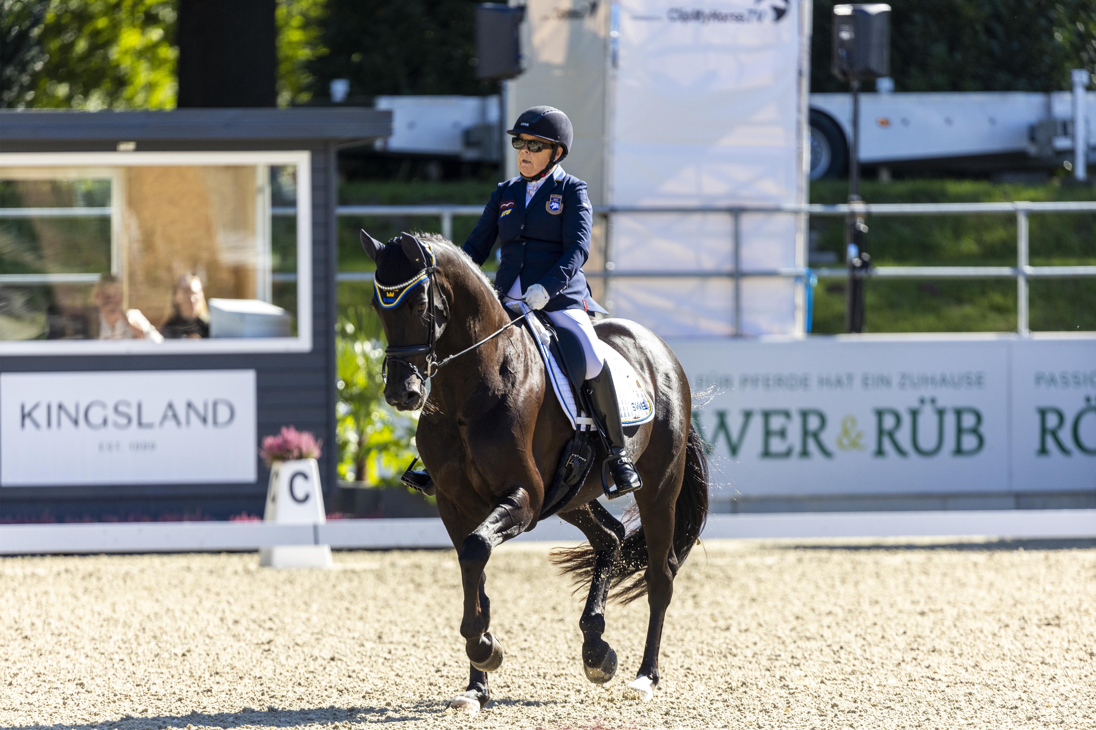 Louise Etzner Jakobsson med Goldstrike BJ. Arkivfoto: Roland Thunholm/Bildbyrån