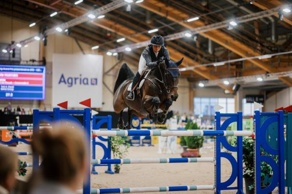 Nicole och Bahia under Jönköping Horse Show 2024. Foto: Ida Lindemann.