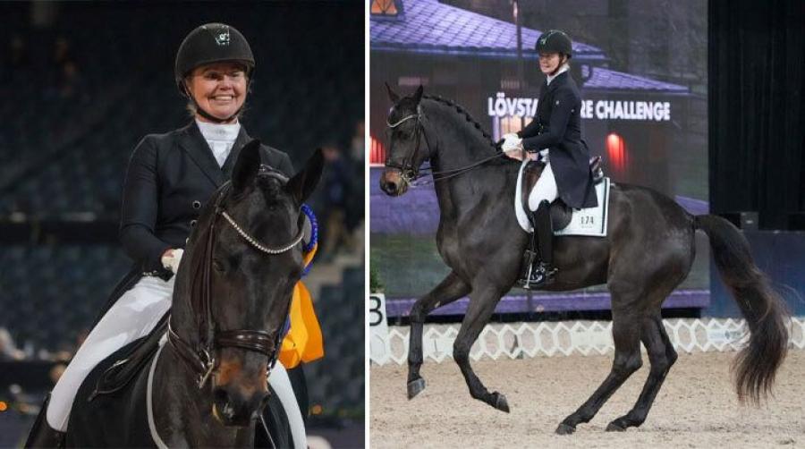 Maria Eriksson med Mc Gordon.