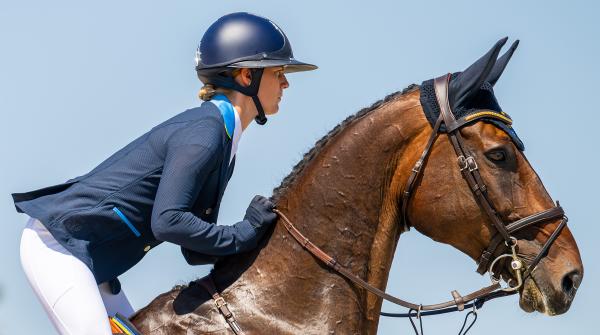 Frida Andersen med Box Leo. Foto: Vegard Grøtt/Bildbyrån