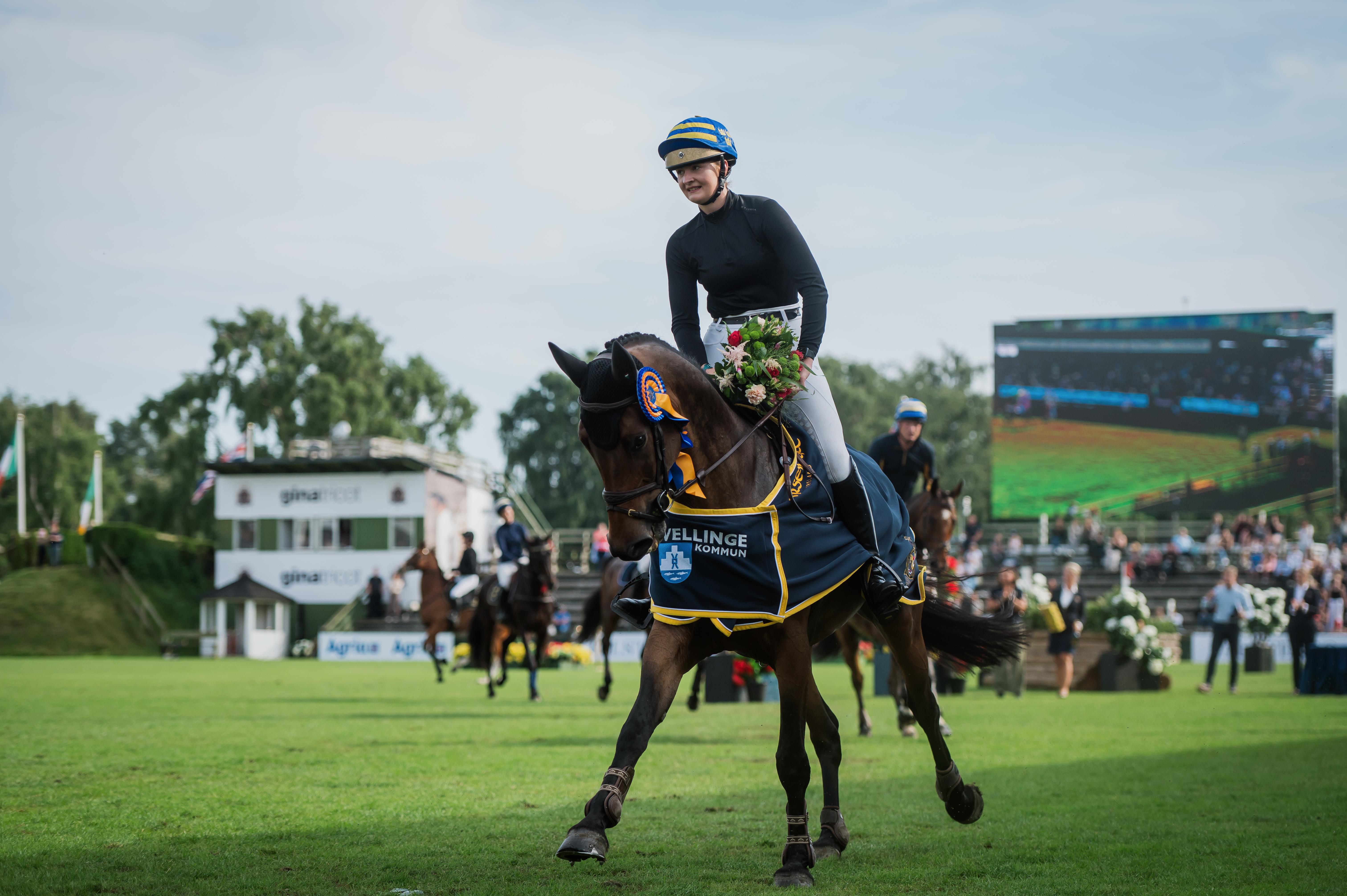 Amanda Andersson segrade i Falsterbo Hunting 2024. Arkivfoto: Ida Lindemann