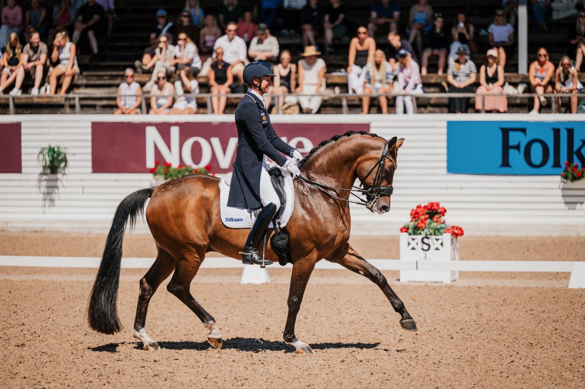 Patrik Kittel och Touchdown tog tredjeplatsen i Nations Cup precis innan VM-laget meddelades. Foto: Ida Lindemann