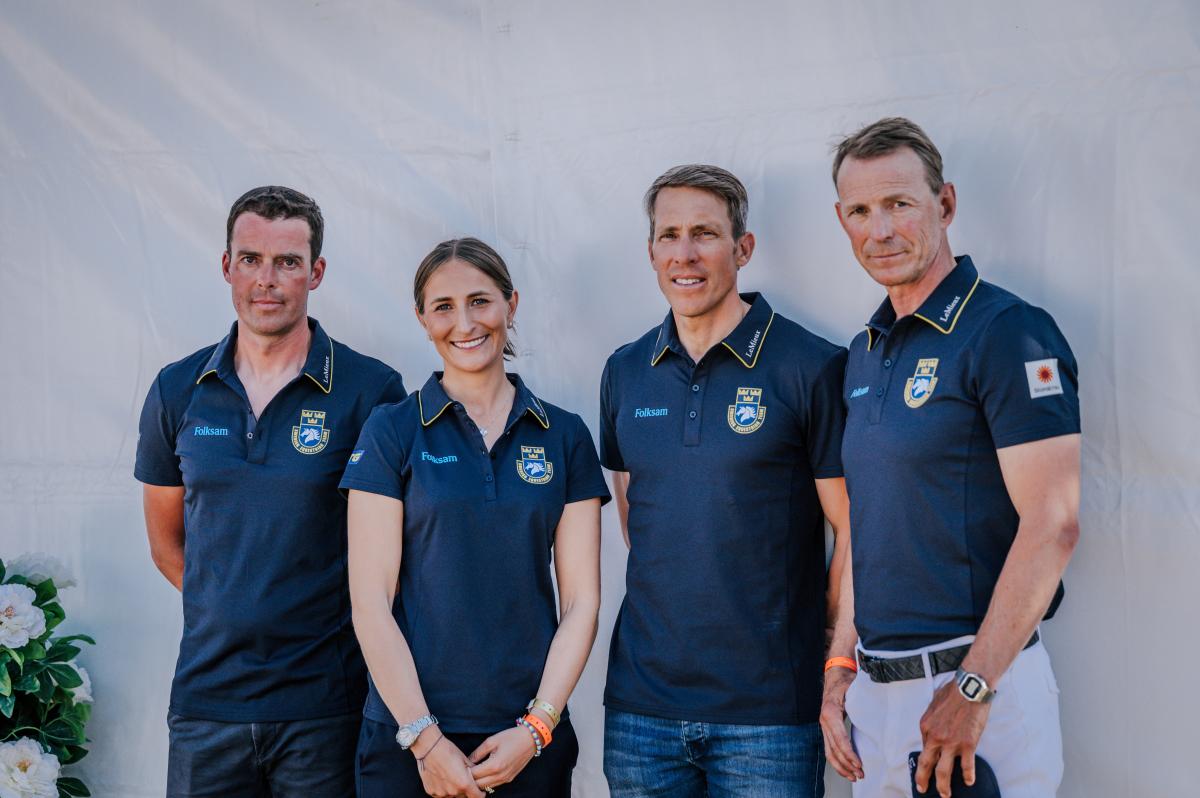 Thomas Ryan, Wilma McMahon, Henrik von Eckermann och Peder Fredricson. Foto: Ida Lindemann