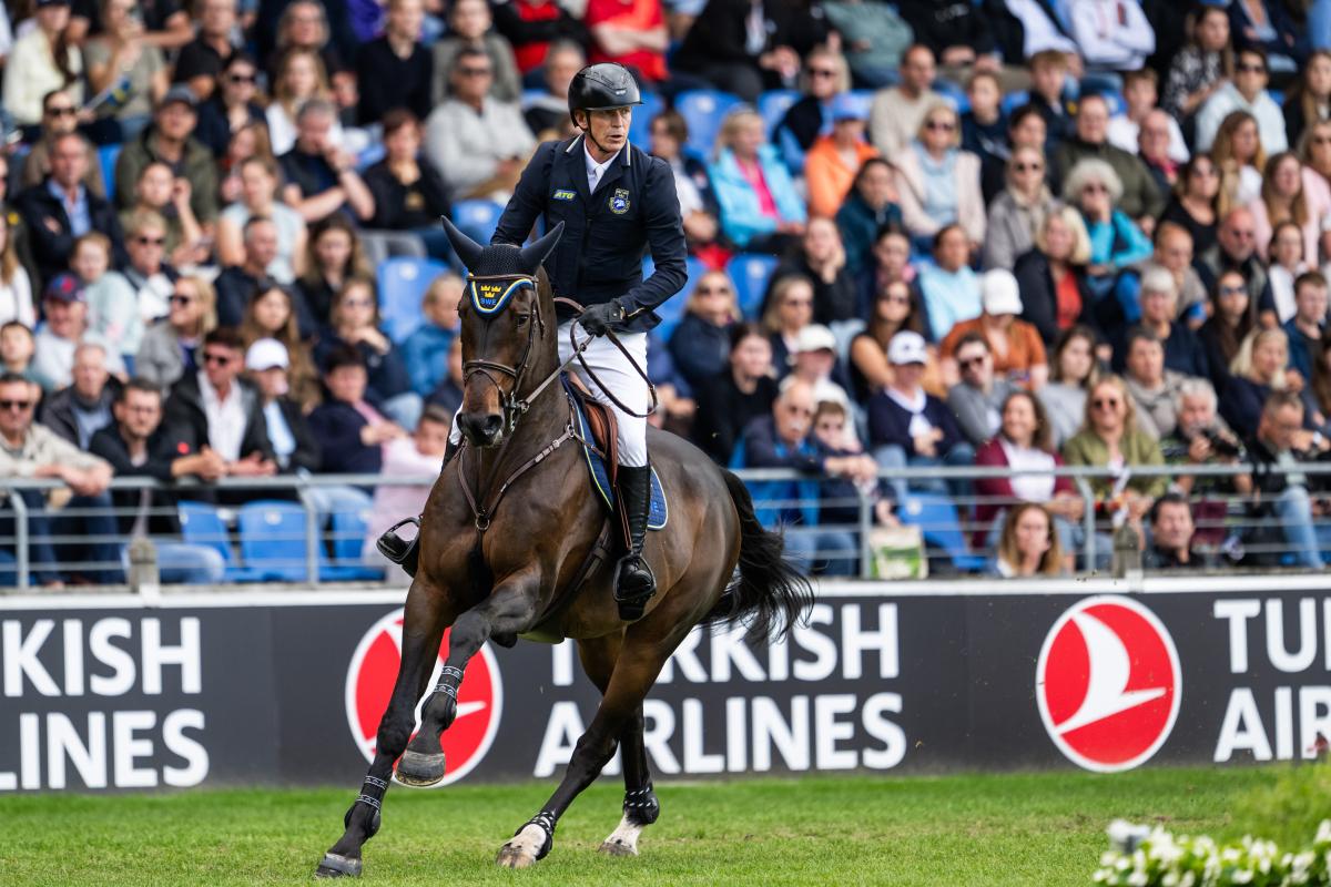 Peder Fredricson och Alcapone des Carmilles. Foto: Emma Wallskog/Bildbyrån