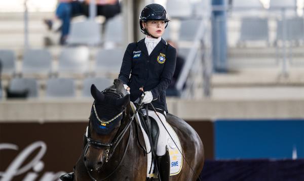 Pam Svane och Raja är klara för lagfinal. Foto: Emma Wallskog/Bildbyrån