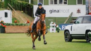 U25-ryttaren Wilma Nyhlén med Stinger tog dubbla medaljer för seniorer – guld i lag och brons individuellt. Arkivfoto: Ida Lindemann