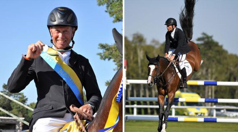Rolf-Göran Bengtsson har nått stora framgångar på tävlingsbanan, här då han tog sitt första SM-guld med Ermindo W. Arkivfoto: Linnea Lindahl