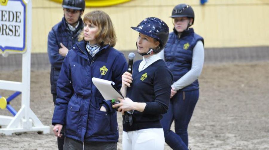 Jennifer Fogh återkommer som testryttare, här är från Bruksprovet på Flyinge 2019. Foto: Linnea Lindahl