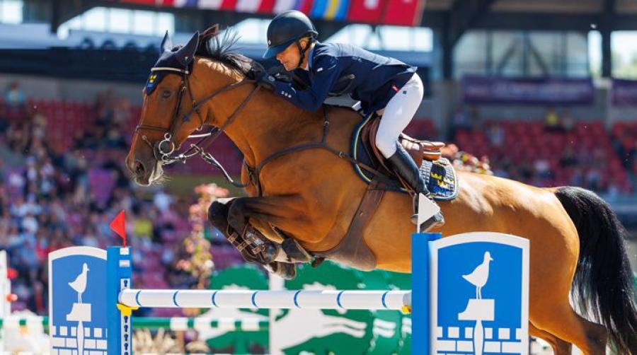 Malin Baryard Johnsson och Indiana. Arkivfoto: Tomas Holcbecher
