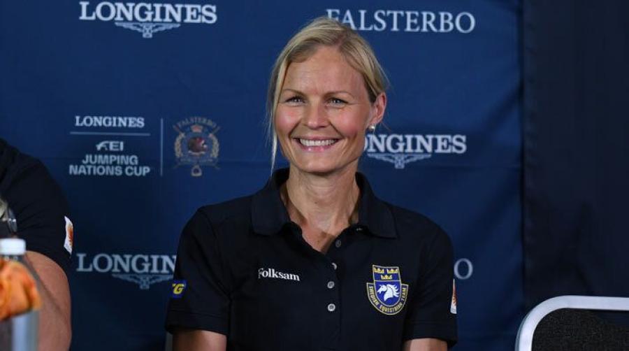 Anna Blomgren är baserad i Tyskland vanligtvis, men nu är hon på plats för att tävla på hemmaplan i Falsterbo.