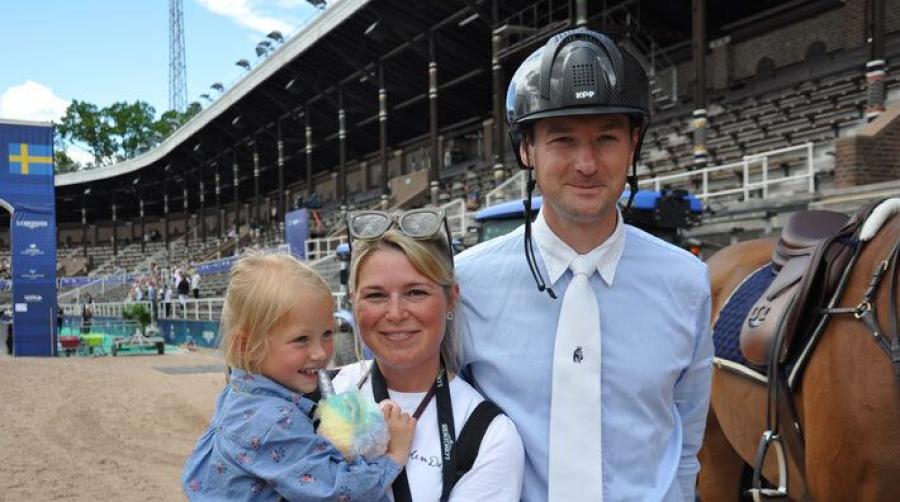 Stephanie Holmén och Carl Walter Fox, här tillsammans med Steffis systerdotter Bianca. Arkivfoto: Linnea Lindahl