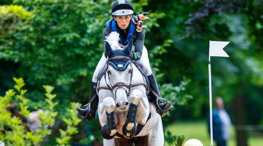 Louise Romeike har ridit flera mästerskap tidigare, här med Waikiki 2019. Arkivfoto: Tomas Holcbecher