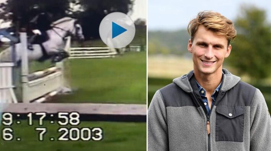 Carl Hedin delar med sig av ett härligt nostalgiklipp från en hopptävling med sin första ponny, Petite Fleur, för ganska exakt 20 år sedan. 