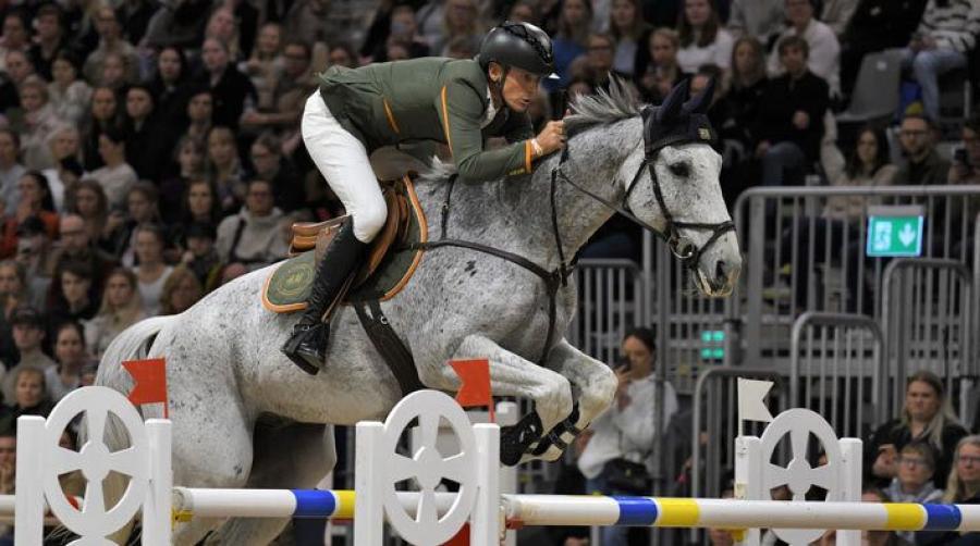 Peder Fredricson vann Grand Prix-klassen i Jönköping år 2022. I år kommer han tillbaka till Elmia.  Arkivfoto: Linnea Lindahl