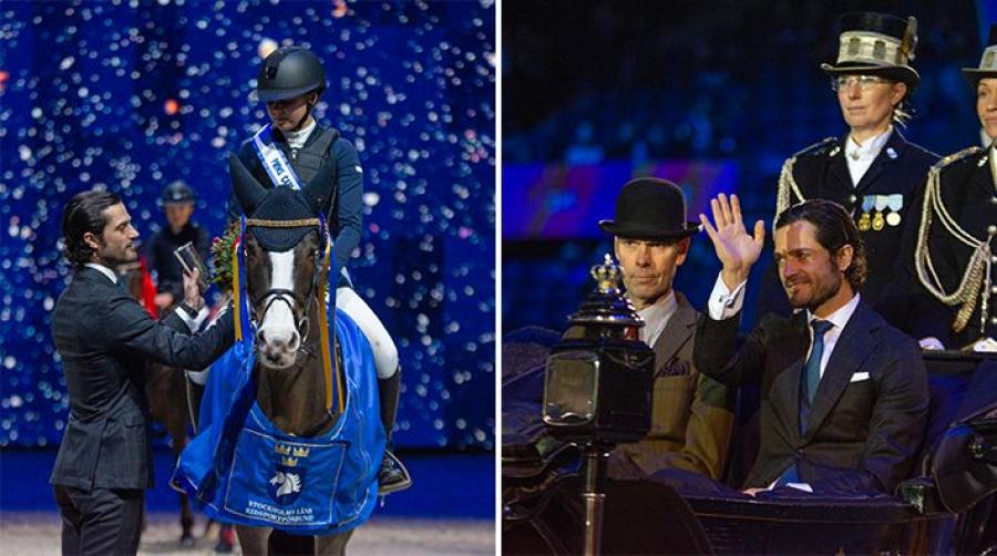 H.K.H. Prins Carl Philip vid prisceremonin för Prins Carl Philips pris år 2019 då Lilly Johansson segrade. Arkivfoto: Jennie Börs