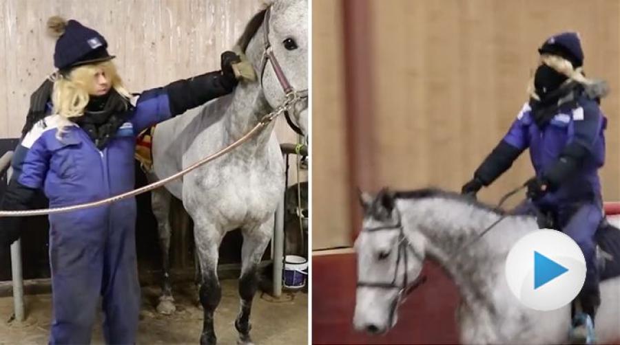 <p>Kylan och vintern håller landet i sitt grepp. Ryttaren Pontus Hugosson återspeglar årstiden i ett träffsäkert klipp, en favorit från 2019.