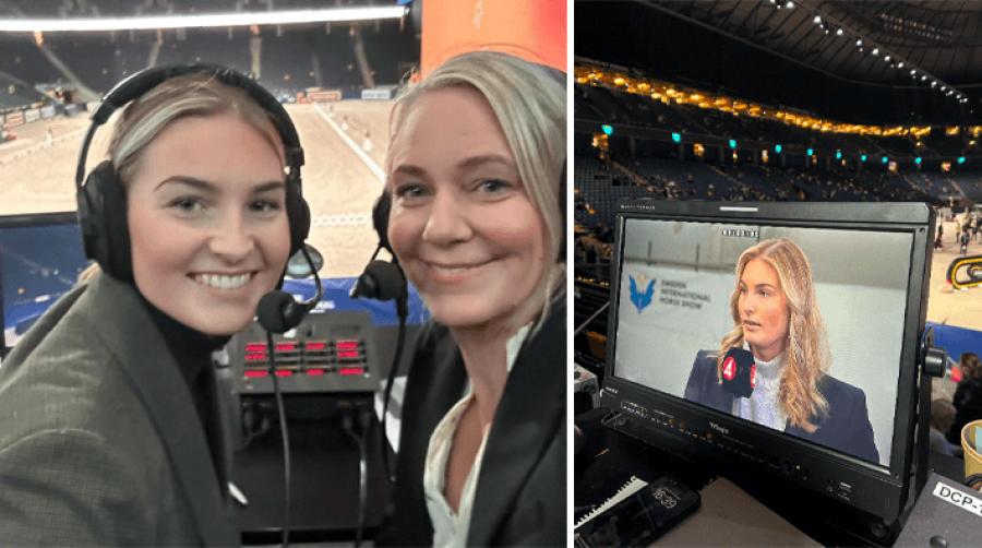 Marina Mattsson och Jessica Ortiz Bergström under SIHS. Foto: Privat