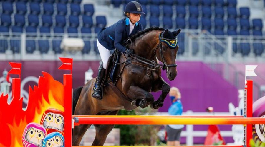 Sara Algotsson Ostholt under OS i Tokyo. Foto: Tomas Holcbecher